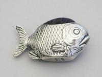 Edwardian Novelty Silver Fish Pin Cushion, Lr110521 (8 of 11) Edwardian Novelty Silver Fish Pin Cushion, Lr110521 (8 of 11)