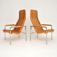 Pair of Vintage Chrome & Rattan Armchairs by Dirk Van Sliedrecht (2 of 11) Pair of Vintage Chrome & Rattan Armchairs by Dirk Van Sliedrecht (2 of 11)