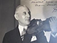 Leon Levson 'Photographer', Large Studio Photograph Portrait of David de Groot, Violinist, Dated 1929, Signed & Inscribed (4 of 5) Leon Levson 'Photographer', Large Studio Photograph Portrait of David de Groot, Violinist, Dated 1929, Signed & Inscribed (4 of 5)