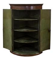 Georgian III Mahogany Bow Front Corner Cupboard (2 of 5) Georgian III Mahogany Bow Front Corner Cupboard (2 of 5)