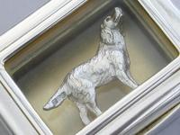 Early 20th Century Parcel Gilt Silver Table Vesta Case with Internal Cast Silver Spaniel by Goldsmiths & Silversmiths, London, 1912 (20 of 20) Early 20th Century Parcel Gilt Silver Table Vesta Case with Internal Cast Silver Spaniel by Goldsmiths & Silversmiths, London, 1912 (20 of 20)