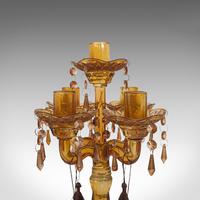 Pair of Antique Candelabra, English, Glass, Candle Stand, Victorian c.1890 (4 of 12) Pair of Antique Candelabra, English, Glass, Candle Stand, Victorian c.1890 (4 of 12)