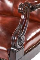 WV1 Period Mahogany & Leather Library Chair with Lectern (5 of 7) WV1 Period Mahogany & Leather Library Chair with Lectern (5 of 7)