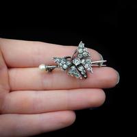 Antique Paste and Pearl Sterling Silver Butterfly Insect Brooch Pin (10 of 10) Antique Paste and Pearl Sterling Silver Butterfly Insect Brooch Pin (10 of 10)