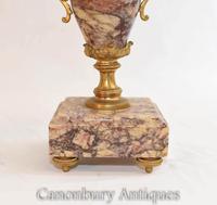 Pair of Empire Marble Urns - Amphora Vases Antique c.1910 (4 of 9) Pair of Empire Marble Urns - Amphora Vases Antique c.1910 (4 of 9)