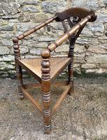 Antique Oak Turners Corner Chair (14 of 14) Antique Oak Turners Corner Chair (14 of 14)