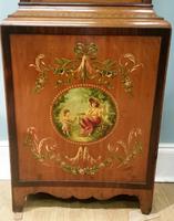 Satinwood Polychrome Painted Longcase Clock. (6 of 11) Satinwood Polychrome Painted Longcase Clock. (6 of 11)