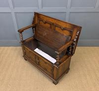 Jacobean Style Oak Monks Bench (12 of 14) Jacobean Style Oak Monks Bench (12 of 14)