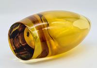 Flavio Poli for Seguso Vintage Murano Glass Golden Amber Vase (6 of 7) Flavio Poli for Seguso Vintage Murano Glass Golden Amber Vase (6 of 7)