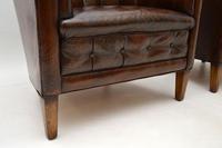 Pair of Antique Swedish Leather Chesterfield Armchairs (7 of 12) Pair of Antique Swedish Leather Chesterfield Armchairs (7 of 12)