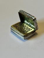 George IV Silver Gilt Vinaigrette Birmingham 1823 Thomas & William Simpson (1 of 13)