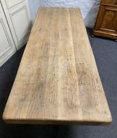 Large French Bleached Oak Farmhouse Dining Table (19 of 19) Large French Bleached Oak Farmhouse Dining Table (19 of 19)