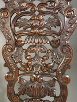 Remarkable Pair of Late 19th Century Walnut Throne Chairs (6 of 10) Remarkable Pair of Late 19th Century Walnut Throne Chairs (6 of 10)