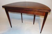 Scottish Sheraton Half Round Card Table (8 of 8) Scottish Sheraton Half Round Card Table (8 of 8)