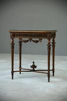 Antique French Walnut & Marble Table (2 of 8) Antique French Walnut & Marble Table (2 of 8)
