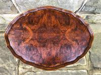 Antique Burr Walnut Tripod Wine Table (4 of 4) Antique Burr Walnut Tripod Wine Table (4 of 4)