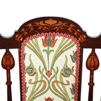 Art Nouveau Inlaid Mahogany Armchair (7 of 8) Art Nouveau Inlaid Mahogany Armchair (7 of 8)
