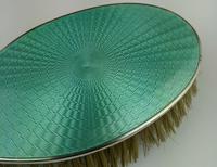 Antique Sterling Silver Hallmarked Green Guilloche Enamel Backed Brush 1928, Henry Matthews (7 of 8) Antique Sterling Silver Hallmarked Green Guilloche Enamel Backed Brush 1928, Henry Matthews (7 of 8)