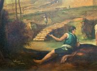 HUGE '17thc Old Master Manner' Original signed Italianate Landscape Oil Painting (5 of 16) HUGE '17thc Old Master Manner' Original signed Italianate Landscape Oil Painting (5 of 16)