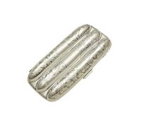 Antique Edwardian Sterling Silver 3 Tube Cigar Case 1906 (2 of 7) Antique Edwardian Sterling Silver 3 Tube Cigar Case 1906 (2 of 7)
