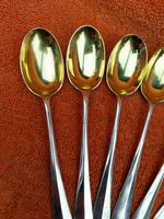 Vintage 6 x Sterling Silver Hallmarked Tea Spoons Gold Bowls - 1967 E Barnard & Sons (2 of 7) Vintage 6 x Sterling Silver Hallmarked Tea Spoons Gold Bowls - 1967 E Barnard & Sons (2 of 7)