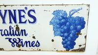 Rare Late Victorian Enamel Burgoynes Australian Wine Sign Extremely Large (10 of 10) Rare Late Victorian Enamel Burgoynes Australian Wine Sign Extremely Large (10 of 10)