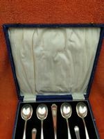 Vintage USA Oneida Sheffield Plate Melon Spoon Set in Case C1950 (10 of 12) Vintage USA Oneida Sheffield Plate Melon Spoon Set in Case C1950 (10 of 12)