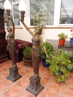 2 Bronze Art Nouveau Style Lamps (11 of 12) 2 Bronze Art Nouveau Style Lamps (11 of 12)
