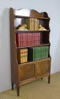 Antique Mahogany Waterfall Bookcase Cabinet (6 of 9) Antique Mahogany Waterfall Bookcase Cabinet (6 of 9)