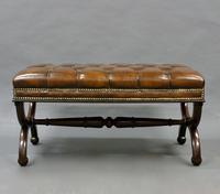 William IV Mahogany X frame Stool (6 of 6) William IV Mahogany X frame Stool (6 of 6)