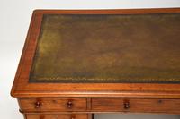 Antique Victorian Mahogany Leather Top Pedestal Desk (6 of 11) Antique Victorian Mahogany Leather Top Pedestal Desk (6 of 11)