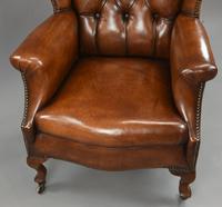 Stunning 19th Century Leather Wing Chair (5 of 6) Stunning 19th Century Leather Wing Chair (5 of 6)