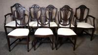 Set of Eight '6+2' Mahogany Dining Chairs in the Hepplewhite Style (2 of 15) Set of Eight '6+2' Mahogany Dining Chairs in the Hepplewhite Style (2 of 15)