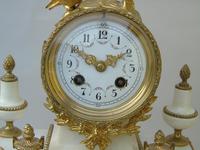 Antique Marble Portico Clock Garniture (3 of 12) Antique Marble Portico Clock Garniture (3 of 12)