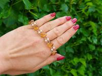 30.12ct Citrine & Pearl, 9ct Yellow Gold Bracelet - Vintage 1967 (2 of 12) 30.12ct Citrine & Pearl, 9ct Yellow Gold Bracelet - Vintage 1967 (2 of 12)