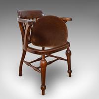 Antique Captain's Chair, English, Mahogany, Armchair, Seat, Edwardian c.1910 (6 of 12) Antique Captain's Chair, English, Mahogany, Armchair, Seat, Edwardian c.1910 (6 of 12)