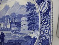 Antique Blue & White Pearlware Parkland Scenery Platter (4 of 12) Antique Blue & White Pearlware Parkland Scenery Platter (4 of 12)