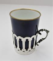 Aynsley Bone China Coffee Cup & Saucer, Silver Mount, James Dixon & Sons Ltd, Sheffield 1919 (3 of 8) Aynsley Bone China Coffee Cup & Saucer, Silver Mount, James Dixon & Sons Ltd, Sheffield 1919 (3 of 8)