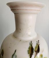 Antique Bristol Glass Vase in Pale Yellow & Green Floral Decoration (6 of 10) Antique Bristol Glass Vase in Pale Yellow & Green Floral Decoration (6 of 10)