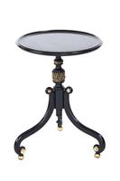 Regency Ebonised & Brass Lamp / Wine Table (2 of 5) Regency Ebonised & Brass Lamp / Wine Table (2 of 5)