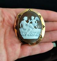 Antique Victorian Cameo Brooch, 9ct Gold, Cupid (7 of 10) Antique Victorian Cameo Brooch, 9ct Gold, Cupid (7 of 10)