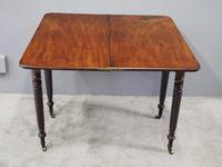 Irish Regency Mahogany Foldover Tea Table (7 of 12) Irish Regency Mahogany Foldover Tea Table (7 of 12)