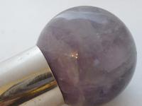 Victorian Walking Stick Cane Solid Silver Pommel Malacca Wood Shaft Fluorite Top (8 of 8) Victorian Walking Stick Cane Solid Silver Pommel Malacca Wood Shaft Fluorite Top (8 of 8)