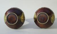 Pair of Signed Japanese Meiji Overlaid Bronze Vases (2 of 8) Pair of Signed Japanese Meiji Overlaid Bronze Vases (2 of 8)