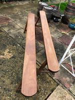 Pair of French Solid Oak Country Rustic Benches (2 of 6) Pair of French Solid Oak Country Rustic Benches (2 of 6)