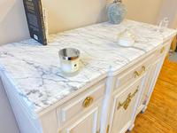French Oak Sideboard / Buffet / Cupboard Topped in Statuario Marble (2 of 10) French Oak Sideboard / Buffet / Cupboard Topped in Statuario Marble (2 of 10)