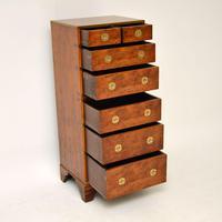 Antique Yew Wood Military Campaign Chest of Drawers (9 of 13) Antique Yew Wood Military Campaign Chest of Drawers (9 of 13)
