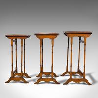 Antique Trio of Nest Tables, English, Walnut, Mahogany, Nesting, Side, Edwardian (5 of 12) Antique Trio of Nest Tables, English, Walnut, Mahogany, Nesting, Side, Edwardian (5 of 12)