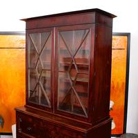 Tall Antique Secretaire Bureau Bookcase Astragal Glazed Mahogany Library Cabinet (3 of 13) Tall Antique Secretaire Bureau Bookcase Astragal Glazed Mahogany Library Cabinet (3 of 13)
