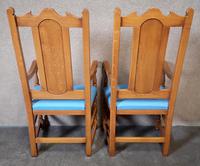 Pair of Oak Reproduction High Back Armchairs (7 of 11) Pair of Oak Reproduction High Back Armchairs (7 of 11)